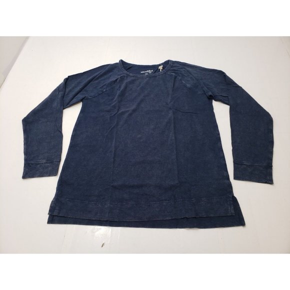 Universal Thread Tops - Universal Thread Womens Shirt Henley Round Neck Long Sleeve Blue Size M NWT